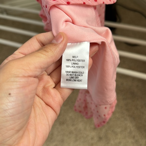 Lulus polka dot midi dress high low Galentines dress - Picture 11 of 16